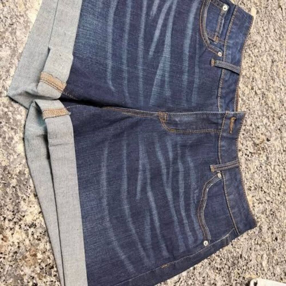 Time-and-tru Women's Blue and Navy Shorts